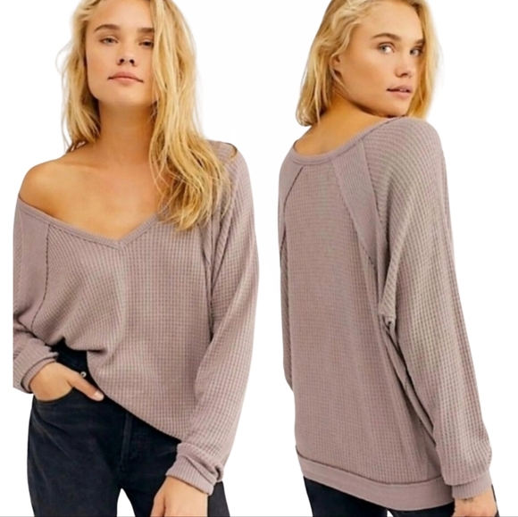 We The Free Tops - We The Free (FREE PEOPLE) Santa Clara Thermal Size S